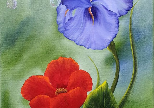 galerie-augustburk-blumen-bob ross-Iris