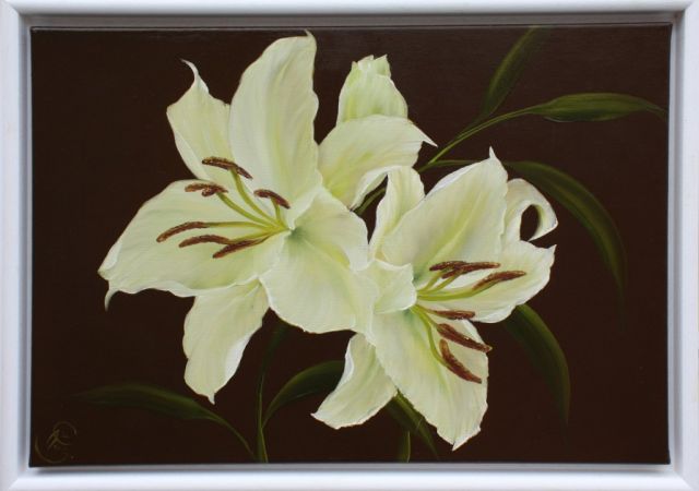 galerie-augustburk-blumen-bob ross-Lilie Linda