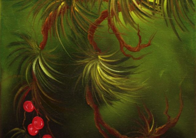 galerie-augustburk-blumen-bob ross-Red Berry