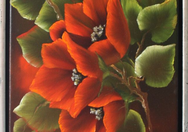 galerie-augustburk-blumen-bob ross-Rotkäppchen