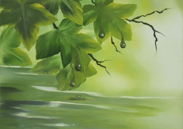galerie-augustburk-blumen-bob ross-Tropfentrio #3