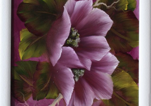 galerie-augustburk-blumen-bob ross-Violett Trio #2