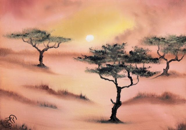 galerie-augustburk-landschaften-bob ross-3Std Schnupperkur Savanne