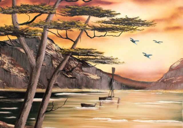 galerie-augustburk-landschaften-bob ross-Abendsegler
