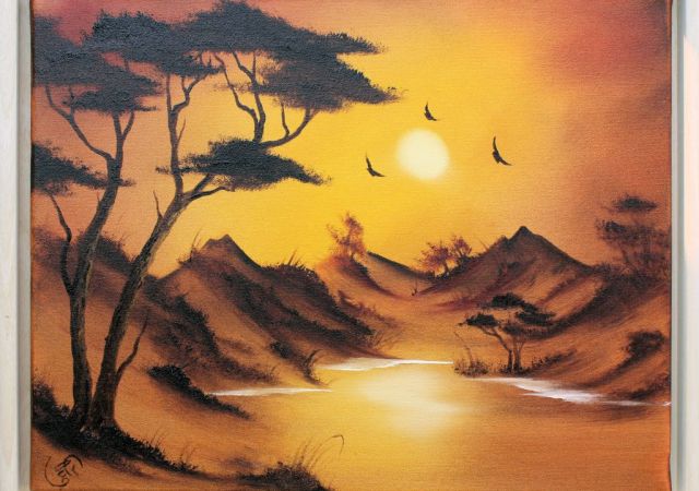 galerie-augustburk-landschaften-bob ross-Afrika
