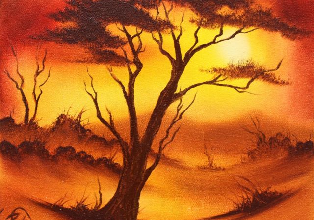 galerie-augustburk-landschaften-bob ross-Afrika II