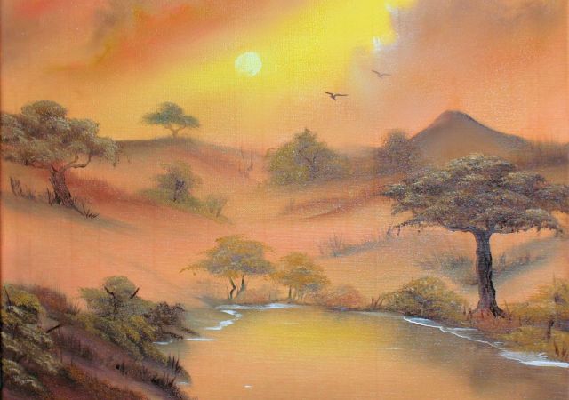 galerie-augustburk-landschaften-bob ross-Afrikaoase