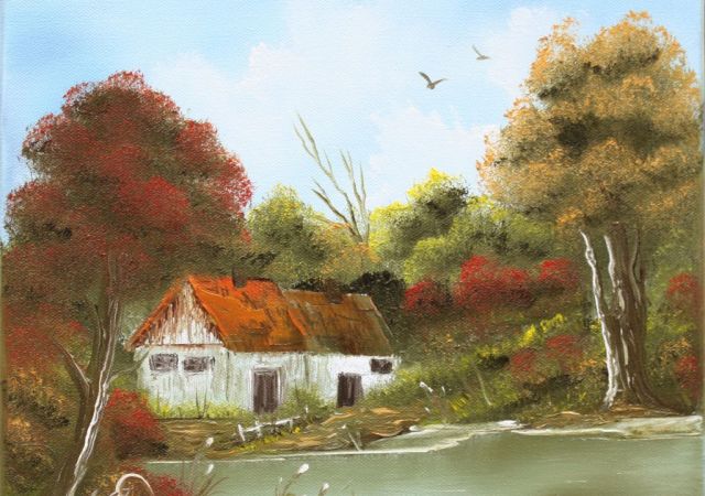 galerie-augustburk-landschaften-bob ross-Am See