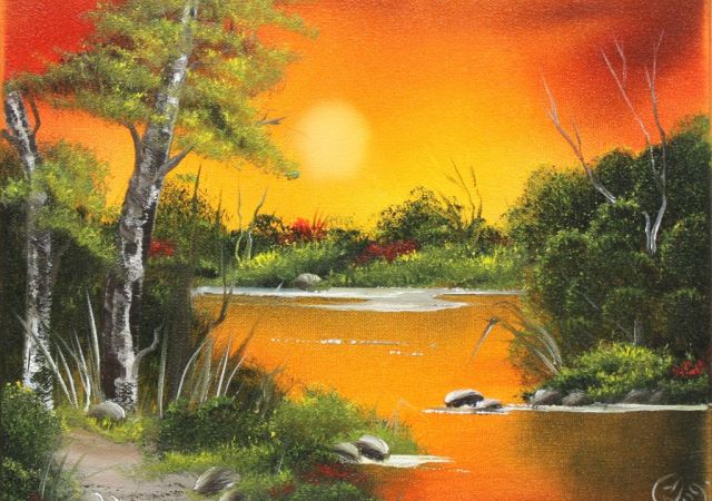 galerie-augustburk-landschaften-bob ross-Angelplatz