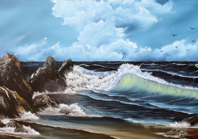 galerie-augustburk-landschaften-bob ross-Brandung