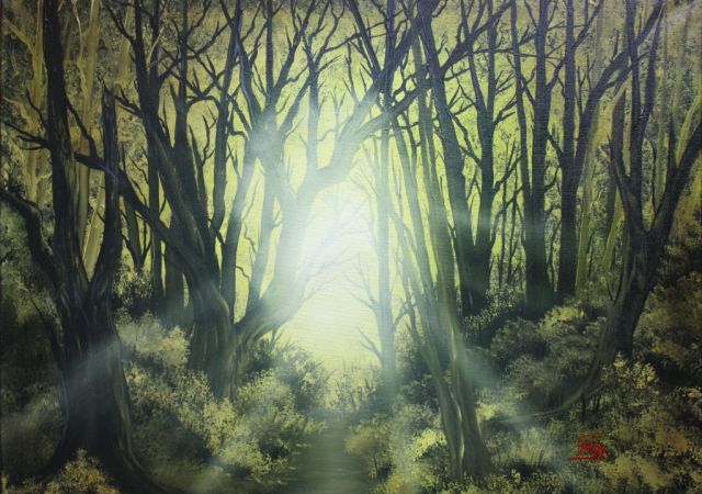 galerie-augustburk-landschaften-bob ross-Der Sonnenwald
