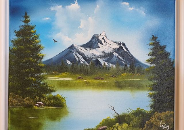 galerie-augustburk-landschaften-bob ross-Gletscherblick