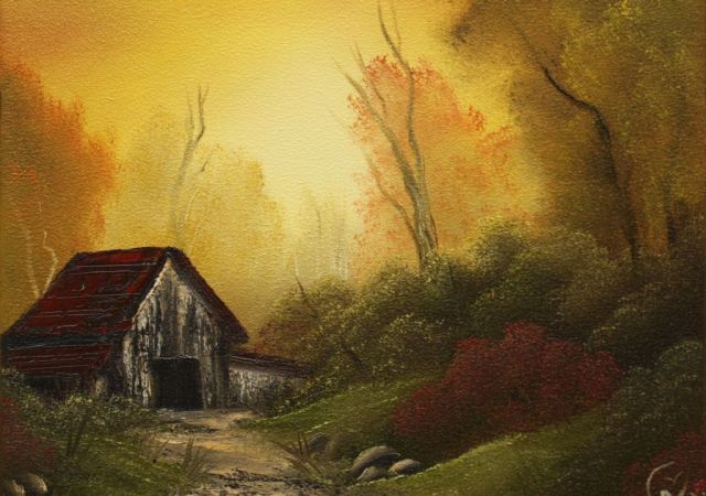 galerie-augustburk-landschaften-bob ross-Herbstscheune