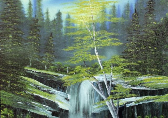 galerie-augustburk-landschaften-bob ross-Kraft des Wassers