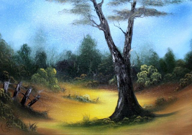 galerie-augustburk-landschaften-bob ross-Lichtung