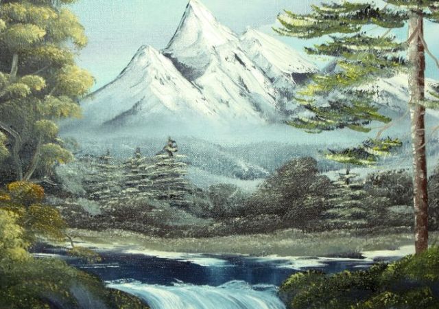 galerie-augustburk-landschaften-bob ross-Nach der Schmelze