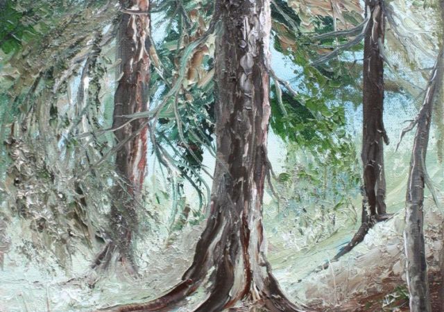galerie-augustburk-landschaften-bob ross-Nadelwald