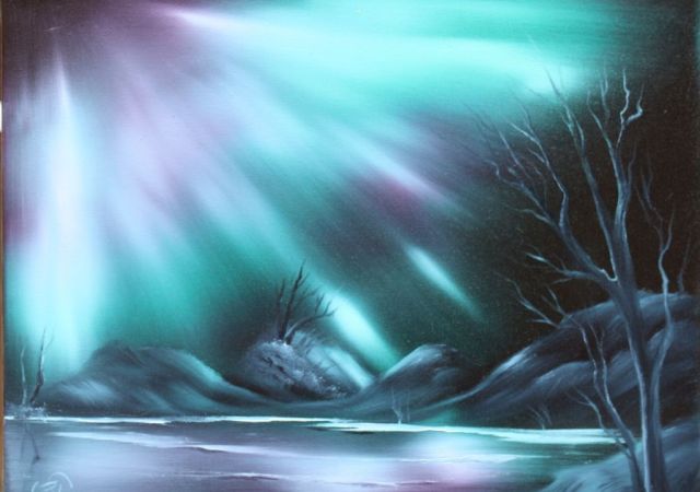 galerie-augustburk-landschaften-bob ross-Nordlicht I