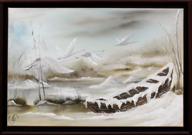 galerie-augustburk-landschaften-bob ross-Schwanensee