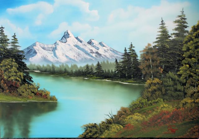 galerie-augustburk-landschaften-bob ross-Sommerschnee