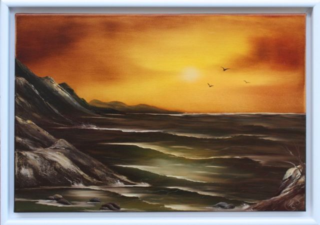 galerie-augustburk-landschaften-bob ross-Strandabend