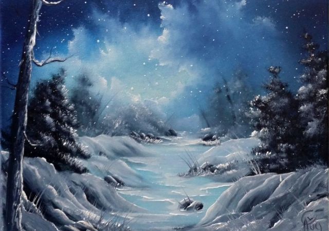 galerie-augustburk-landschaften-bob ross-Väterchen Frost