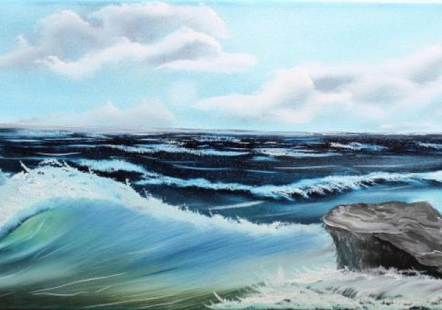 galerie-augustburk-landschaften-bob ross-Vor dem Sturm II