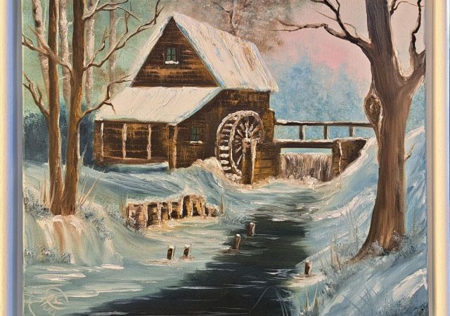 galerie-augustburk-landschaften-bob ross-Wassermühle