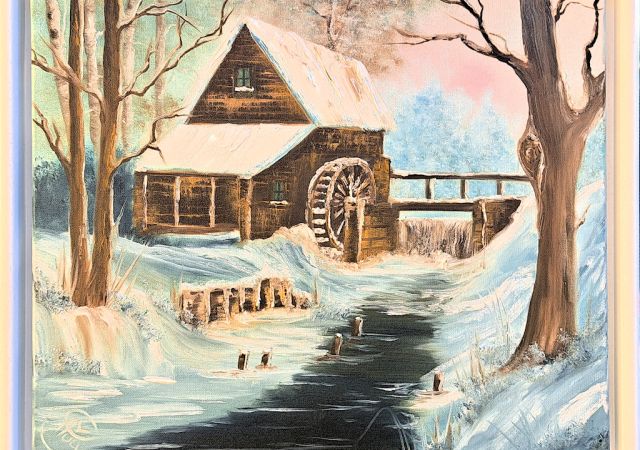 Galerie-Augustburk-Malschule-Bob Ross-Wassermühle