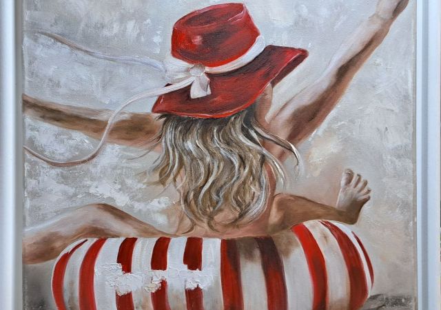 galerie-augustburk-menschen-Mädchen im Schwimmring